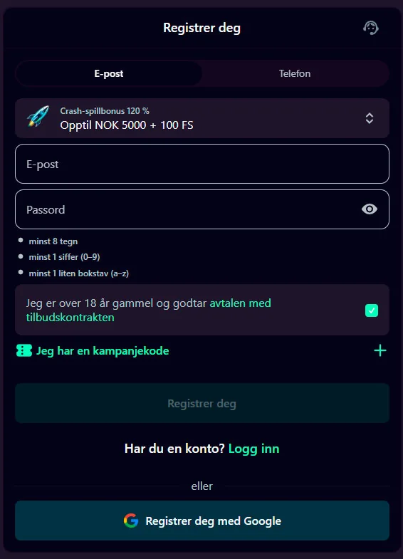 registrer kult casino